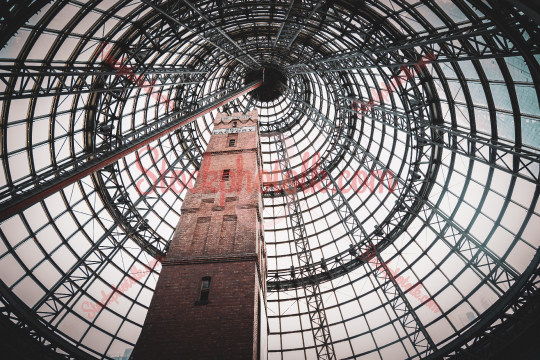 Coop_qt_s Shot Tower encased by the Melbourne Central Cone